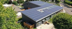 Glumac MEP Engineers designed Creekside High School in Tigard, Oregon, to achieve Net Zero Energy